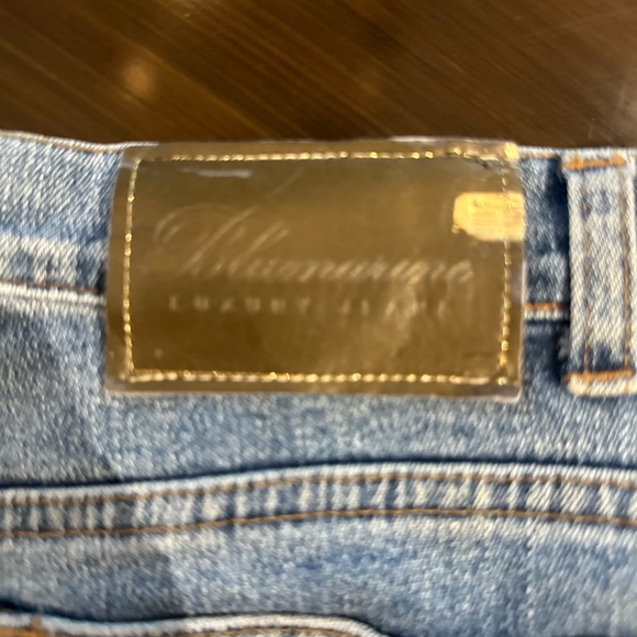 Beautiful beaded vintage Blumarine Luxury bootcut jeans.  Size 42 - Picture 12 of 14